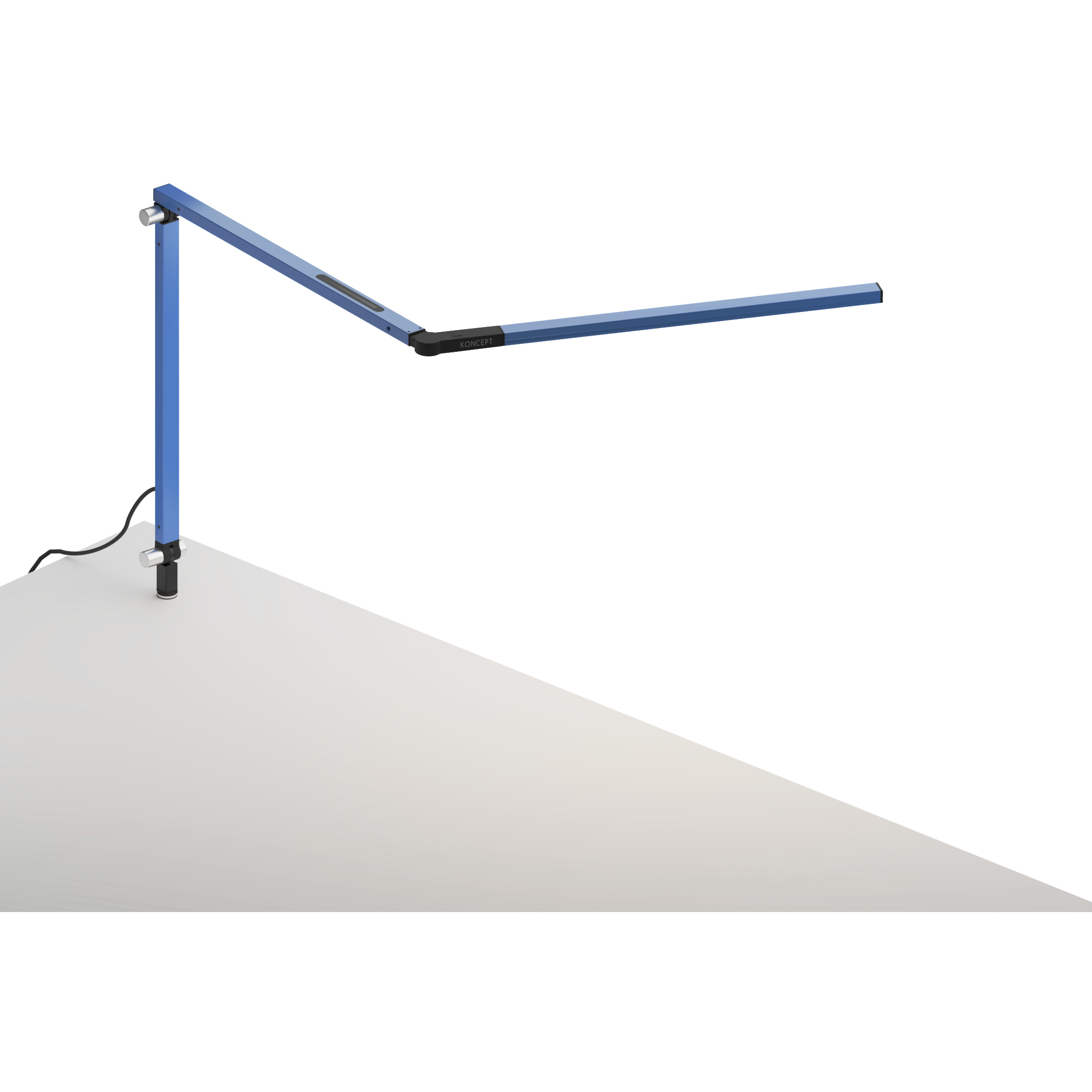 Z-Bar Mini 12.7 inch 5.00 watt Blue Desk Lamp Portable Light, Through-Table Mount